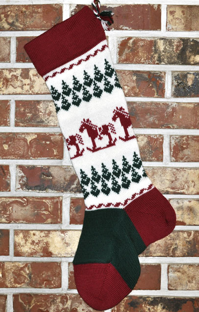 Rocking Horse Christmas Stocking