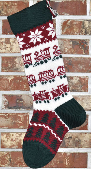Trains Christmas Stocking