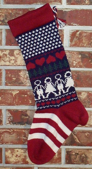 U.S. Knit Christmas Stocking